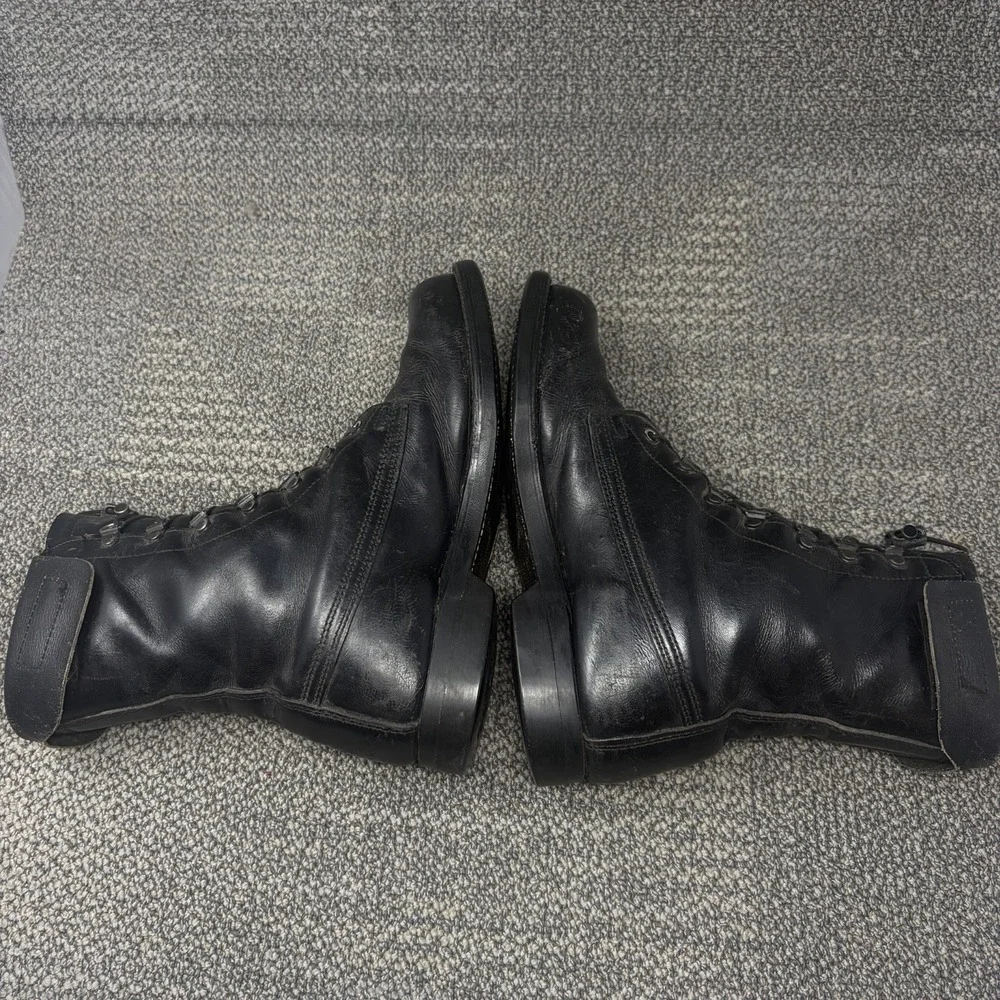 1990 US Military Cove Shoe Co Combat Boots Mens 7.5 E Black Leather DLA USA